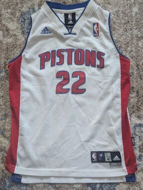 NBA Detroit Pistons Adidas Youth Tayshaun Prince Jersey M (10-12)